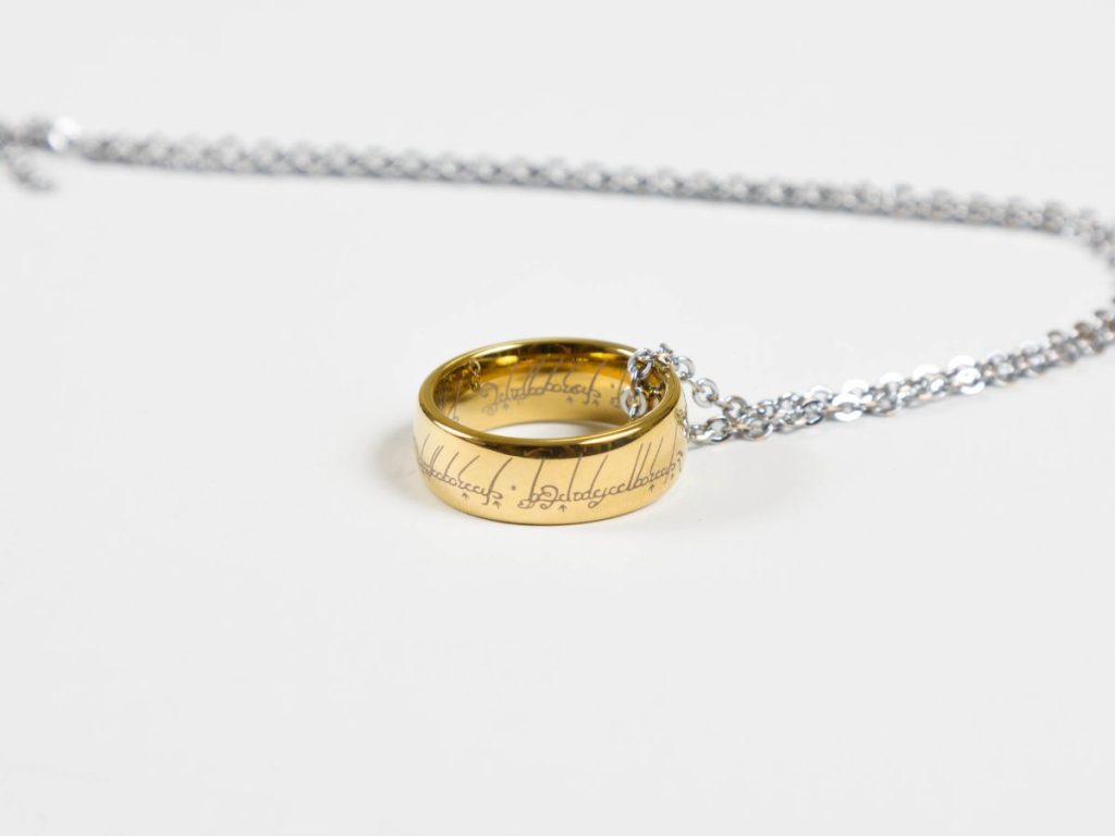 Ring of The Lord of the Rings on white background